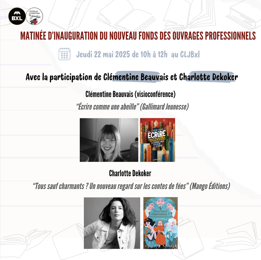 Invitation à l'inauguration du nouveau fonds d'ouvrages professionnels du CLJBxl