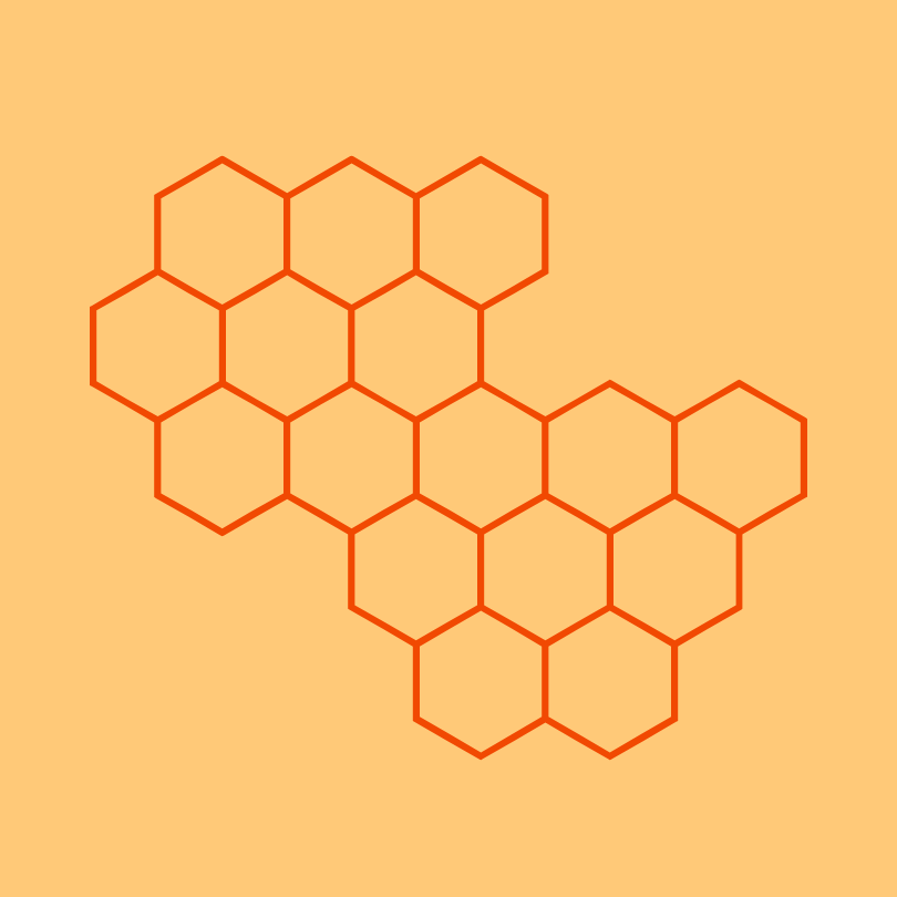 Picto représentant les alvéoles d'une ruche