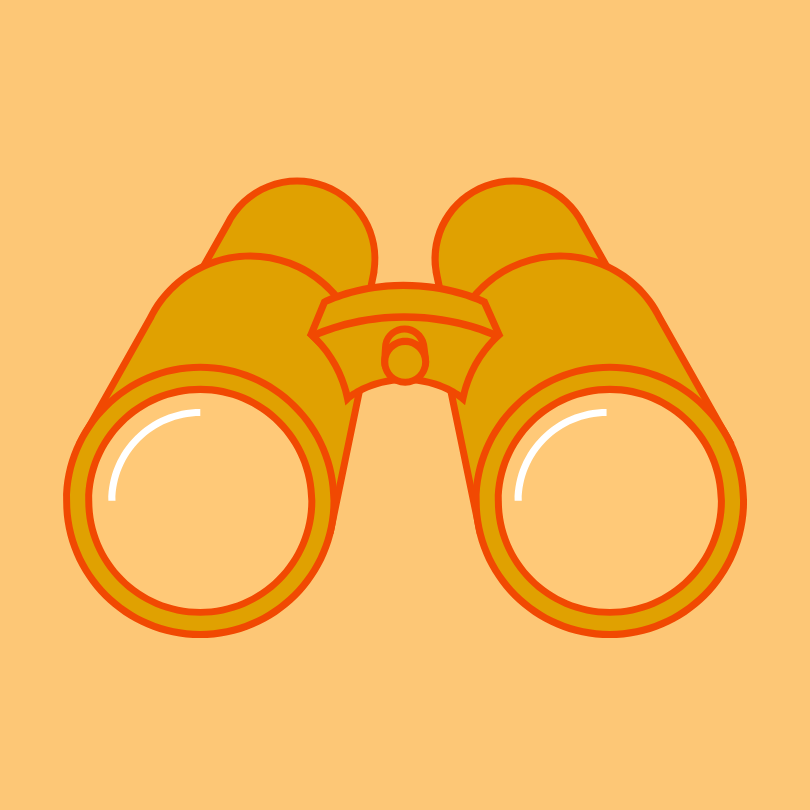 Picto représentant des jumelles