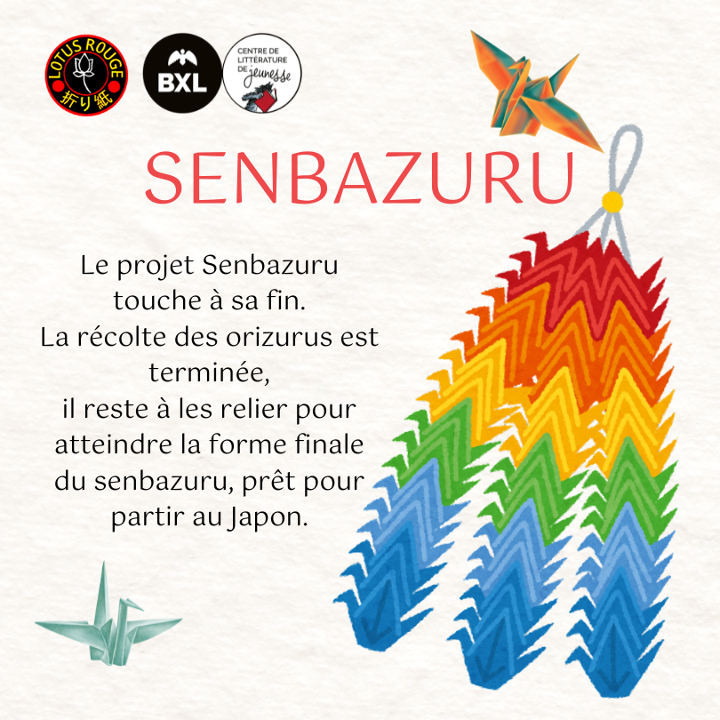 Annonce d'un atelier d'assemblage de senbazuru